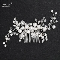 miallo fashion bridal headpiece handmade crystal pearls hair combs clips wedding jewelry hair accessories ornaments headpieces