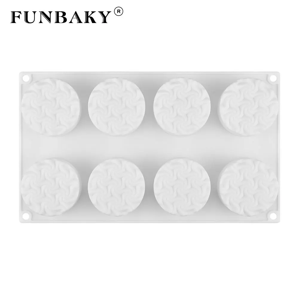 FUNBAKY 6 Полость вокруг формы мусс силиконовая форма для торта инструменты для выпечки силиконовая форма для выпечки 3D сковорода украшения десертные формы