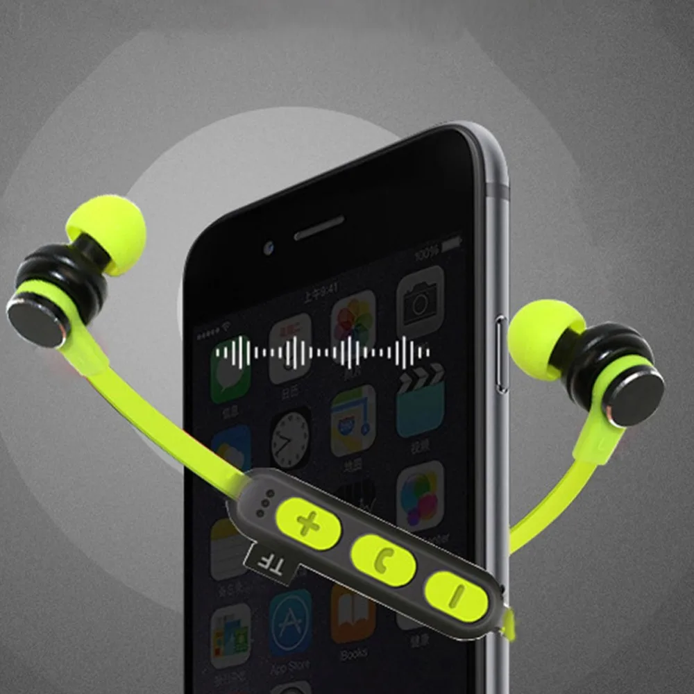 Мини bluetooth гарнитура стерео магнитные наушники вкладыши спортивные #276260|Наушники
