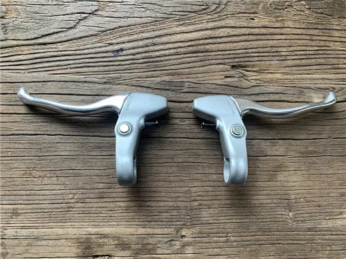 Silver 1Pair MTB горный велосипедный Суппорт тормозной рычаг городской велосипед Ретро городской велосипед рулевой тормоз/Дисковые Тормозные Рычаги DIA-COMPE Японии - Цвет: Silver 1Pair