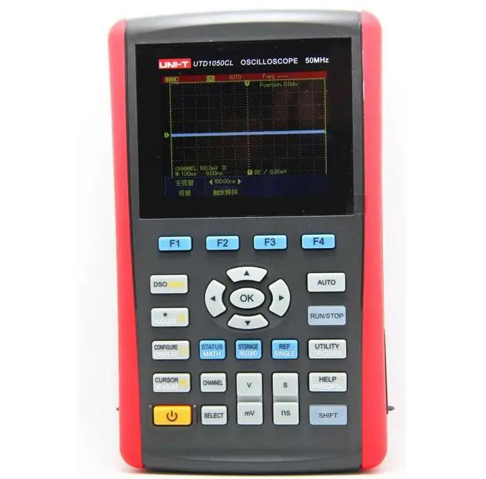U003 UNI-T UTD1050CL портативный цифровой осциллограф 1 канал 50 мГц 200 мс/с | Инструменты