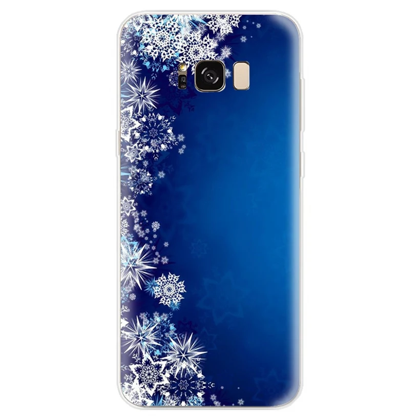 Мягкий чехол для Samsung Galaxy A3 A5 A7 A8 A30 A50 2016 2017 2018 J1 J3 J4 J5 J6 J7 S9 plus Snow силиконовый Funda AB113 |