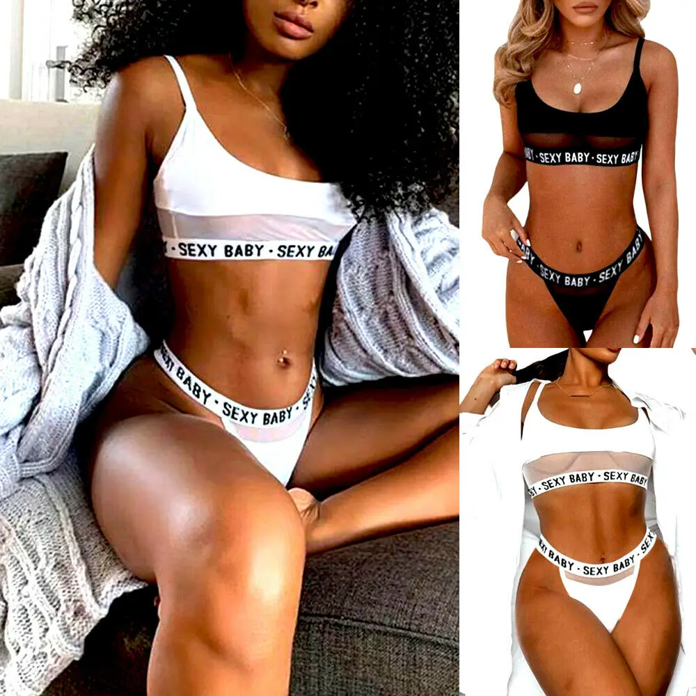 Брендовое новое нижнее белье лидер продаж Женский привлекательный сетчатый