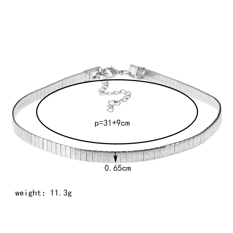 LZHLQ Трендовое металлическое колье геометрическое лезвие Chian женское до ключицы