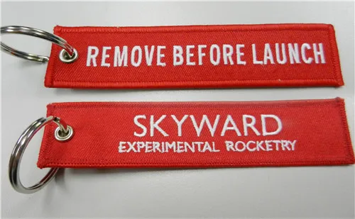 Удалите перед запуском Skyward экспериментальный Rocketry ткань вышивка пилота ключ