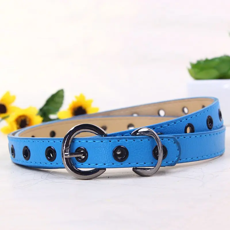 

Jlong 2018 New Kids Brand Belt Child Waistband Classic Boys Girls Color Leisure Waist Strap Children PU leather Belts Hot