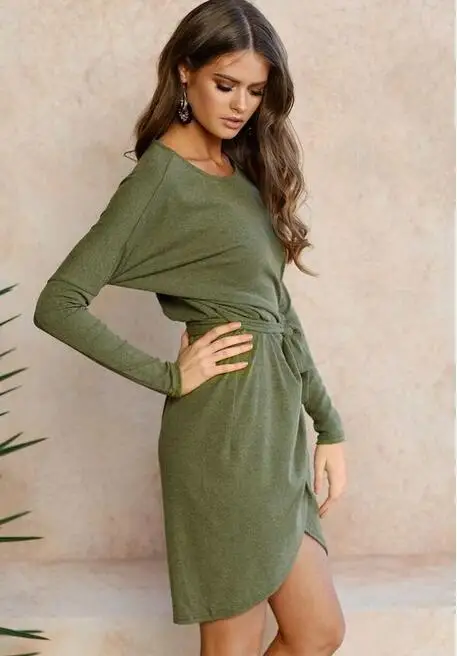 Женские платья AliExpress Осенняя распродажа новые модели мини-платья с