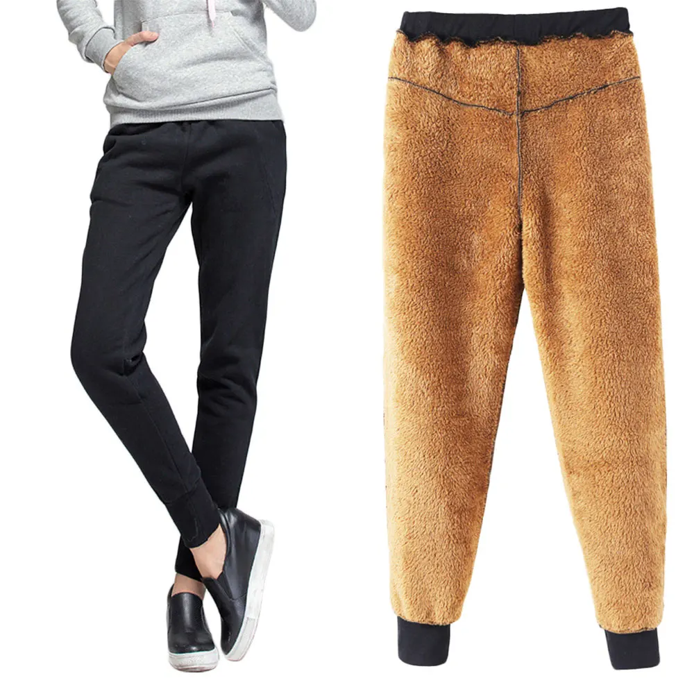 Флисовые спортивные штаны зимние для йоги женские снежные шаровары кунг фу