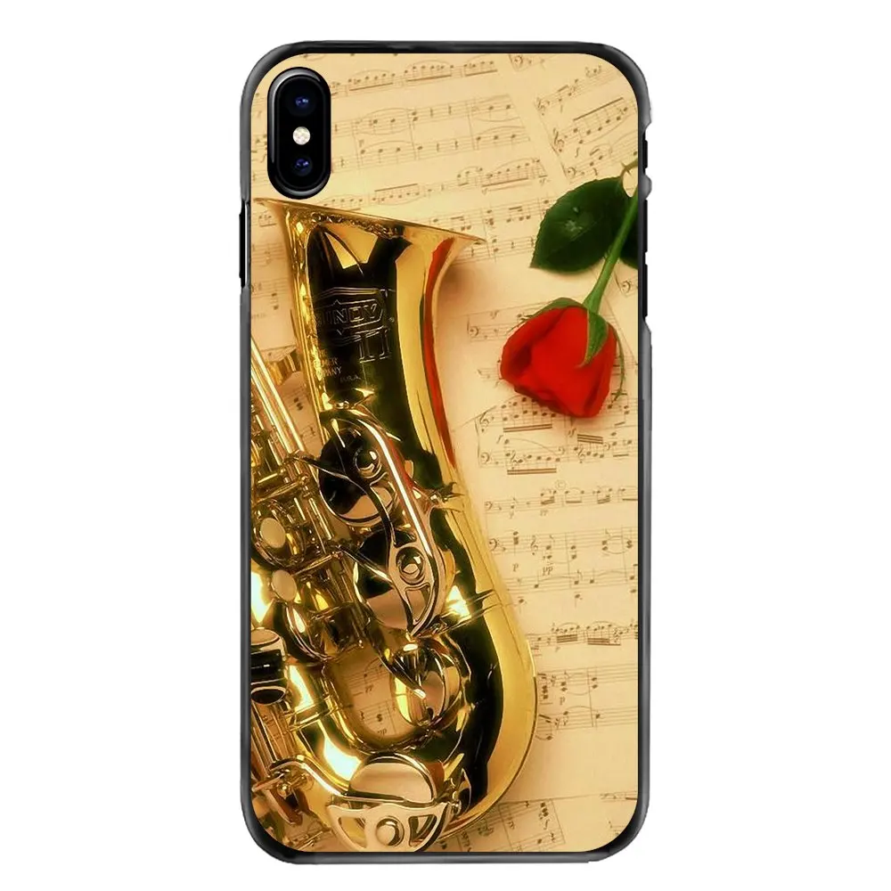 Saxophone SAX Music jazz symbols Art Poster For iPhone 4 4S 5 5S 5C SE 6 6S 7 8 Plus X XR XS Max iPod Touch Phone Bag Case |