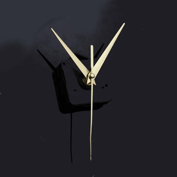 Новые золотые руки DIY Кварцевые черные настенные часы механизм ремонт деталей
