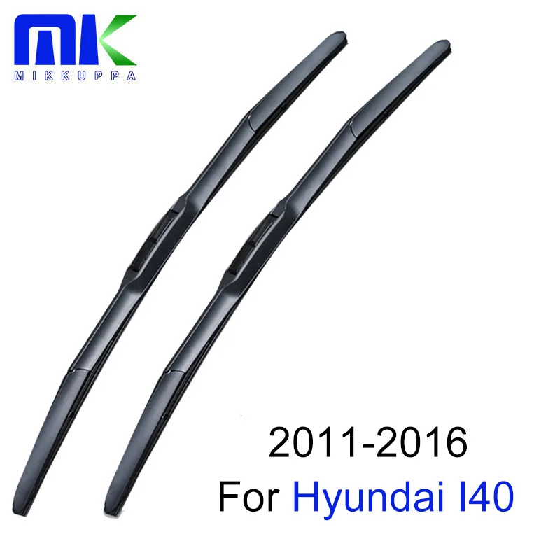 

Силиконовые резиновые щетки стеклоочистителя для Hyundai I40 2011 2012 2013 2014 2015 2016 Пара 26 "+ 16" стеклоочиститель авто аксессуары