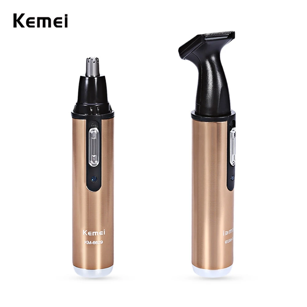 Новый Kemei 2 в 1 Электрический триммер для носа Перезаряжаемые Для женщин Уход за