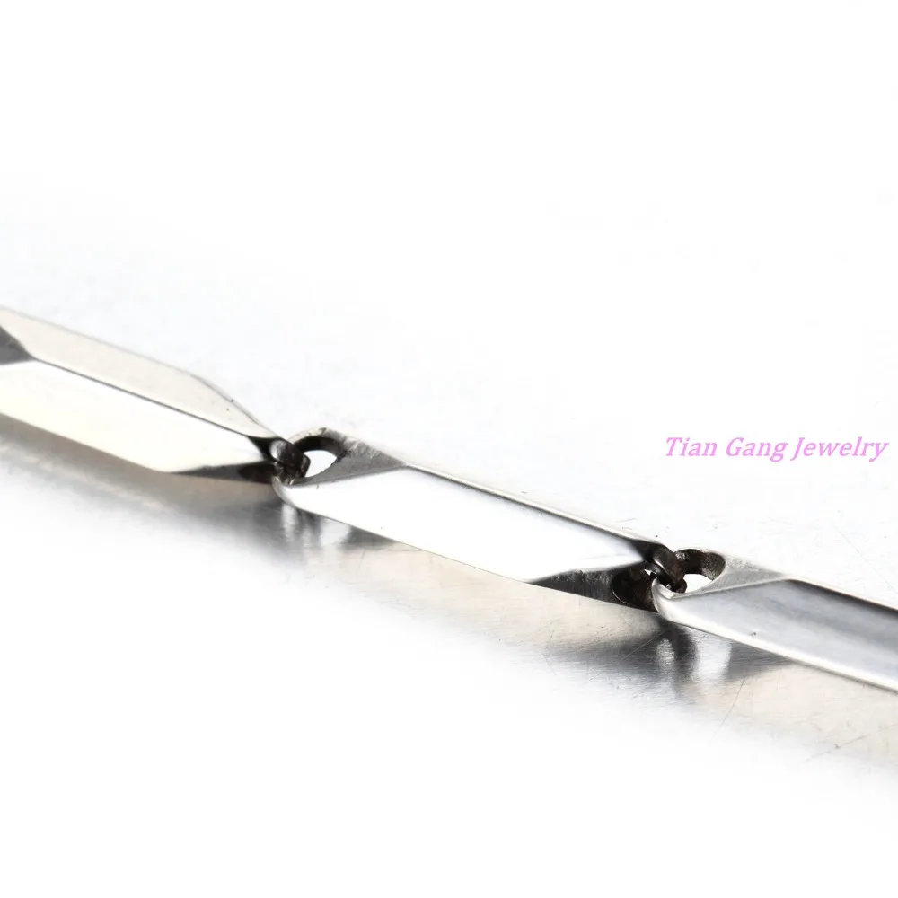 7-40" 4 мм Продвижение продаж Мужчины Женщины 316L Нержавеющая сталь Серебряный цвет Стеклянная ссылка Ожерелье унисекс Ювелирные изделия Не выцветает Высоко полировано.