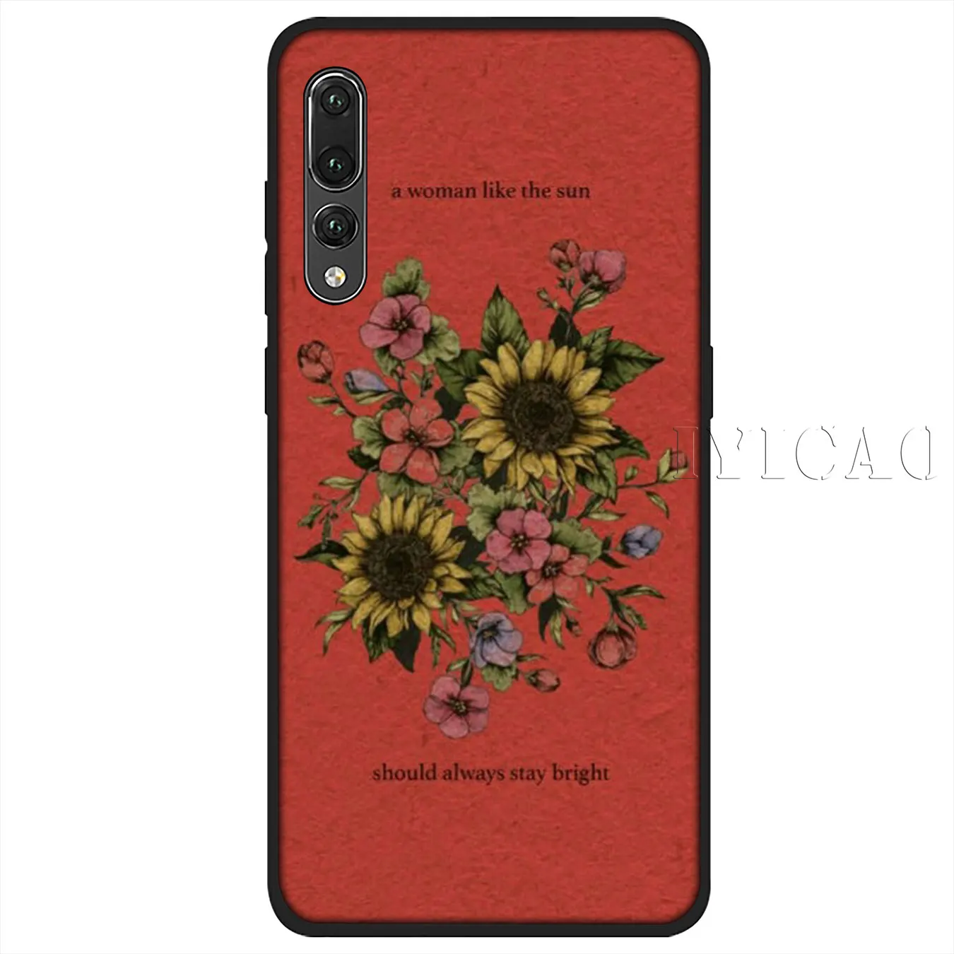 IYICAO популярный цветной мягкий чехол с цветами для Huawei P30 P20 Pro P10 P9 P8 Lite Mini 2017 2016 2015 P