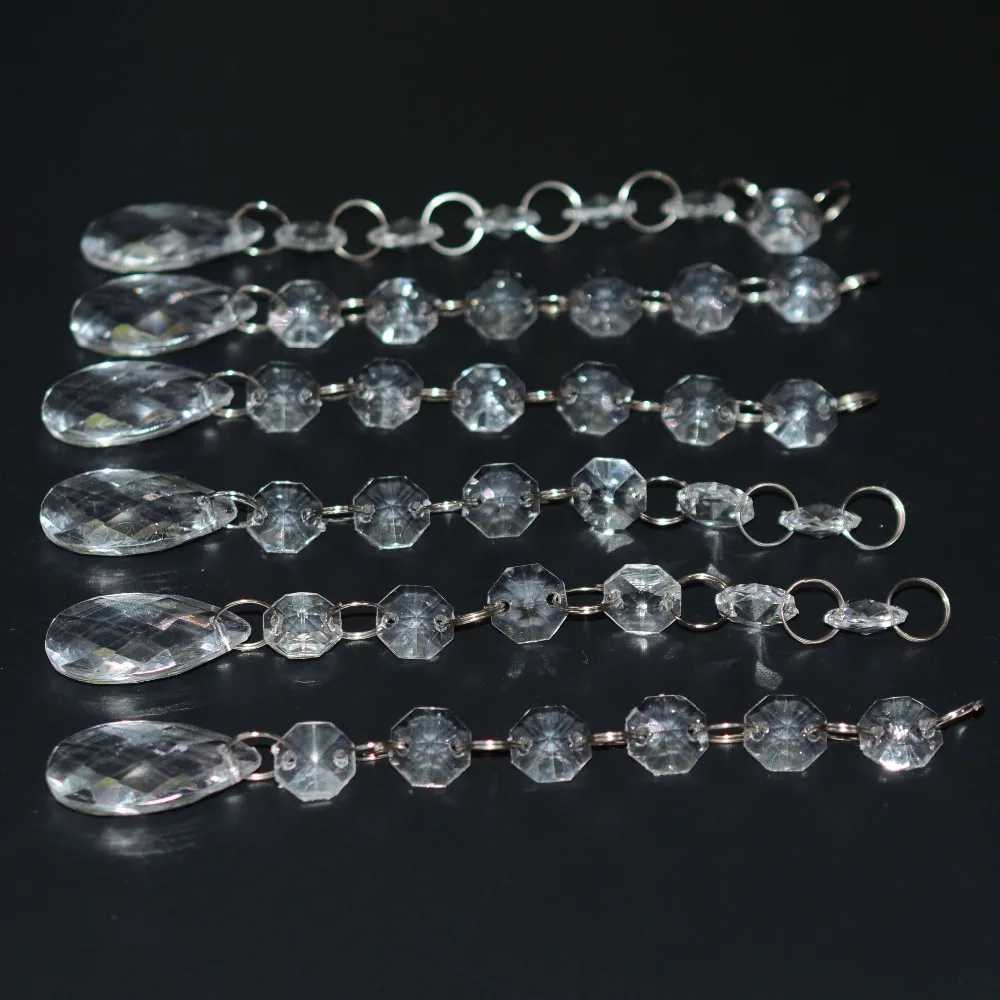 

Wholesale 20pcs / Lot Acrylic Crystal Beads Garland Chandelier Hanging Wedding Party Decor Supplies