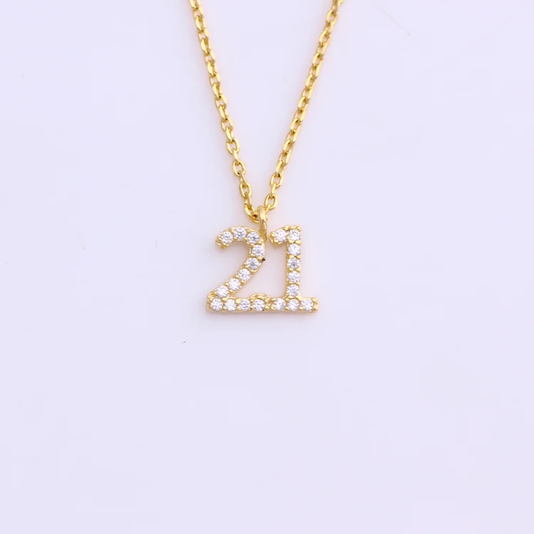My Number Copper Necklace Pendant Gold Jewelry 21-31Lucky | Украшения и аксессуары