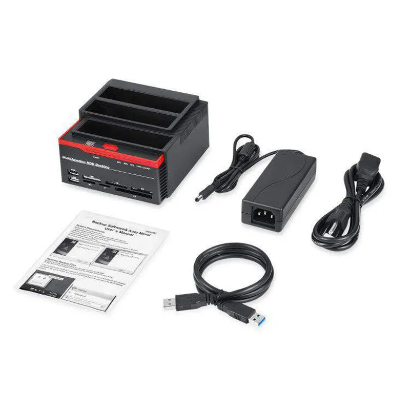 3 слота держатель жесткого диска 2 USB порта многофункциональная База для