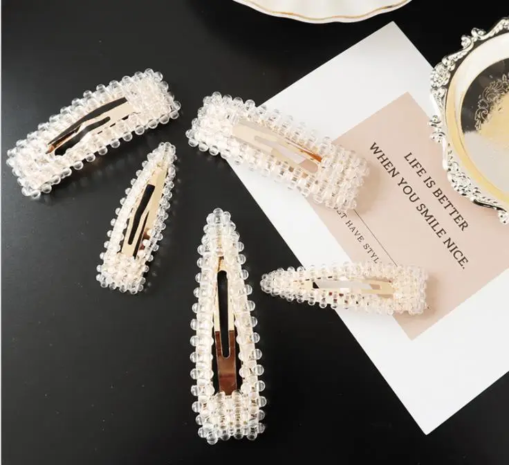 

New fashion crystal Ladies and girls hairpin bangs clip South Korea side clip hairpin hair accessoriesHeadwear