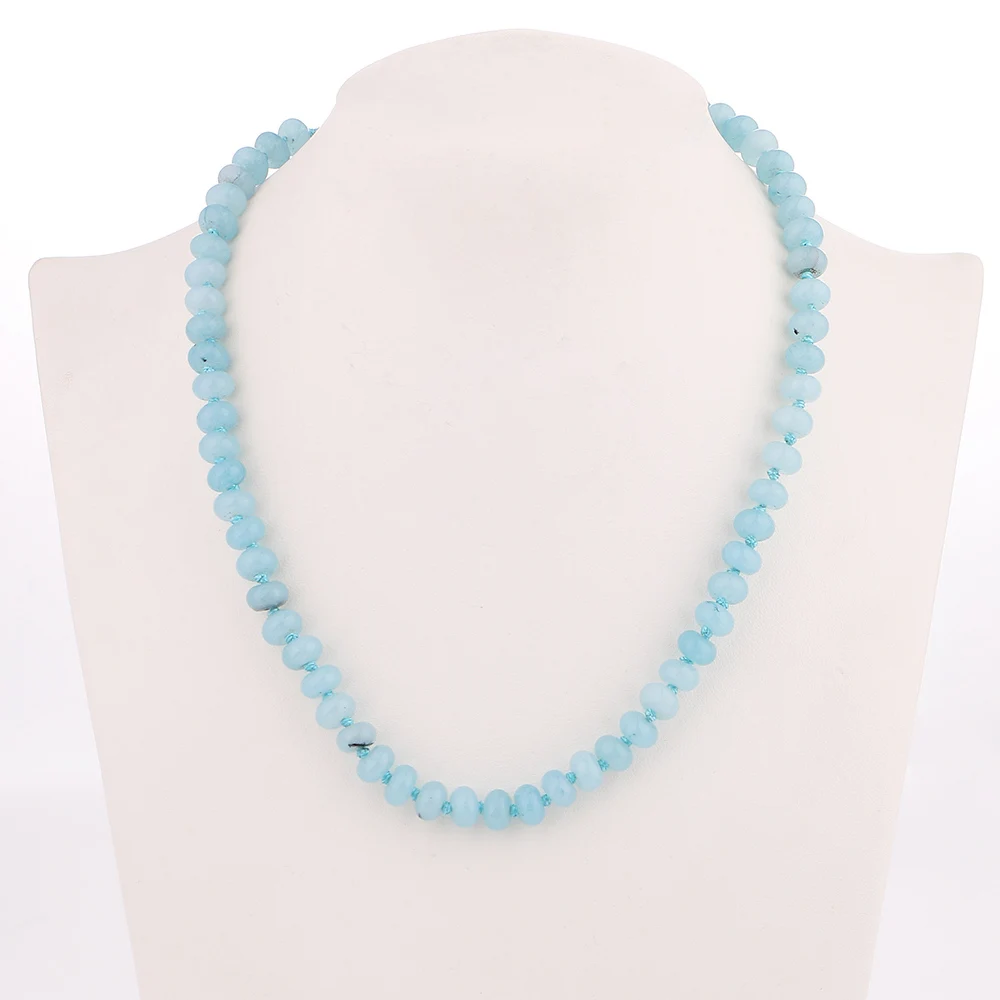 Yumten Sea Blue Treasure круглое ожерелье источник питания натуральный кристалл женские