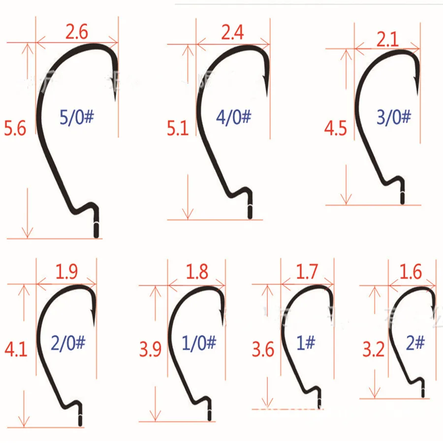 20 шт. * высокое углеродная рукоятка крючком Мягкая приманка крючок техасской