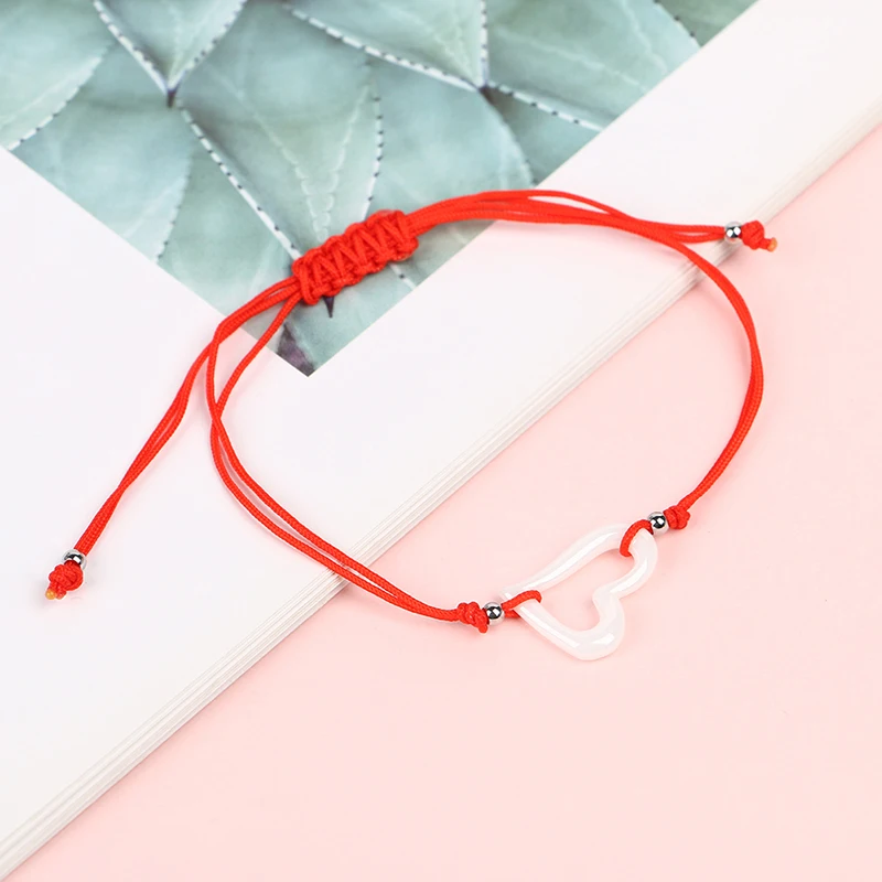 Браслеты на удачу для женщин 2 шт./лот керамические регулируемые браслеты Красной