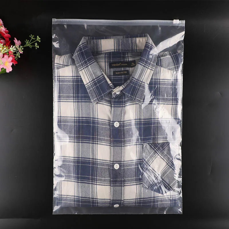 

100pcs Underwear men's clothing zipper bag children's clothing socks PE sealed ziplock bags