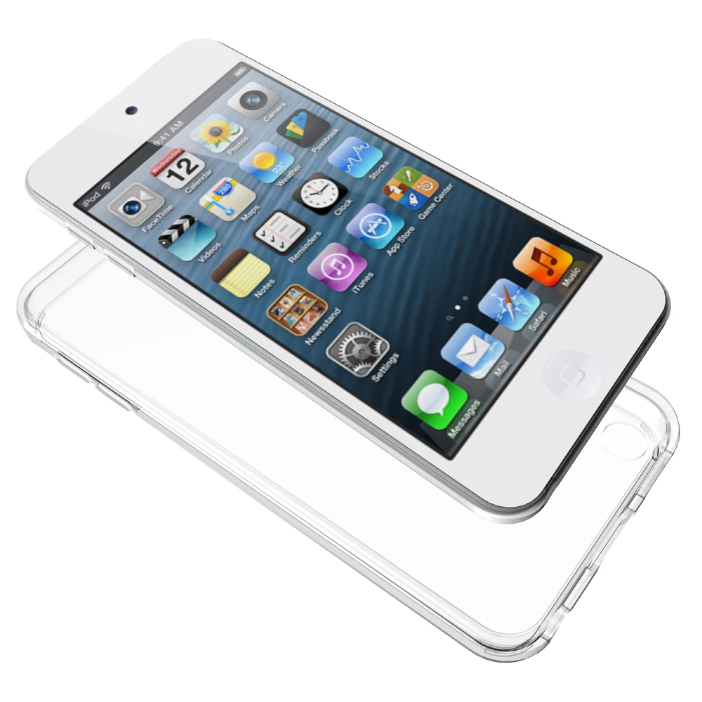 Прозрачный чехол для Ipod Touch 5/IPod 6 мягкий ТПУ бампер + PC назад Гибридный
