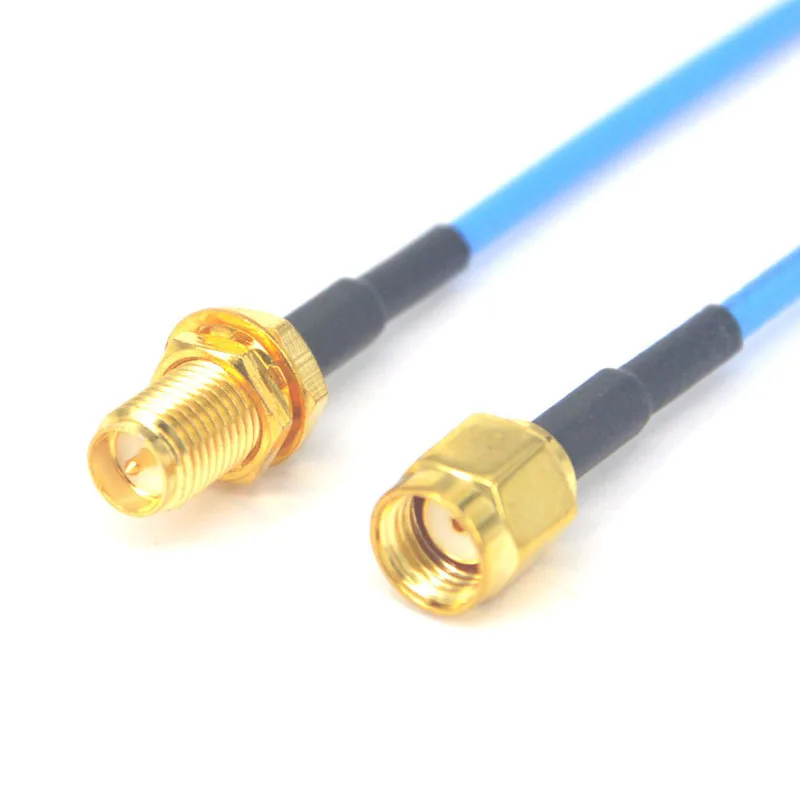 10 шт./лот см гибкий синий RG402 Удлинительный кабель RP SMA Plug to Jack прямой разъем |