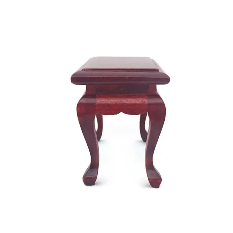

1:12 Dollhouse Miniature Furniture Wooden Stool End Table For Doll House Accessories Living Room Pretend Play Toy