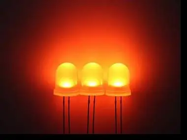 

super bright through hole diffused 10mm orange led diode for lighting