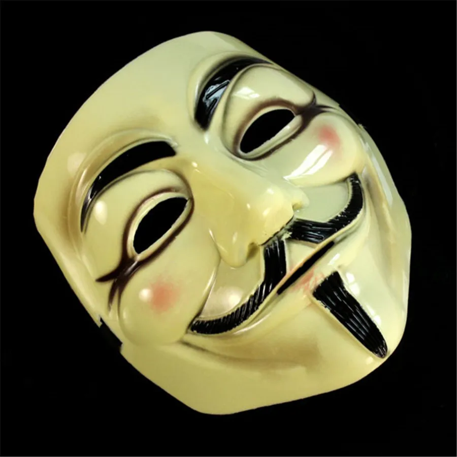 Маскарадная маска для лица на Хэллоуин V Vendetta Fawkes нарядное платье вечеринки хобби