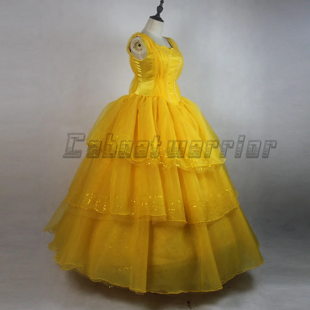 2017 Новый Фильм Красавица и Чудовище Принцесса Белль Эмма Уотсон костюм для