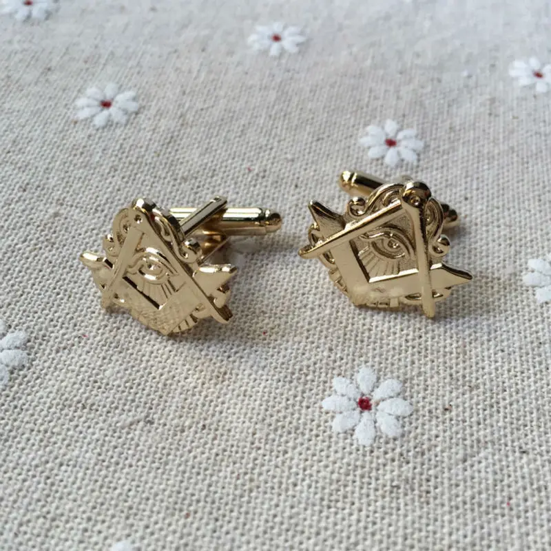 Запонки для масонской кладки шляпа жакет запонки без пуговиц|cuff links|masonic cuff