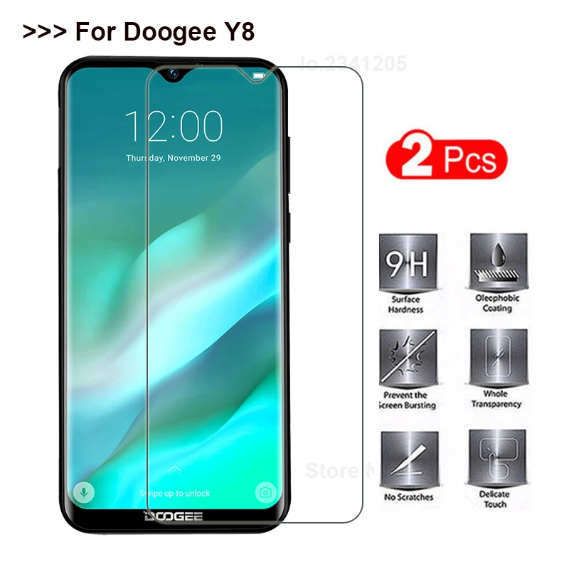 2 шт. закаленное стекло Для Doogee Y8 защитная пленка для экрана телефона защитное