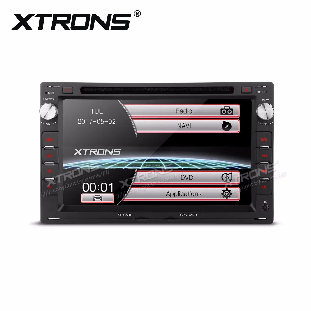 XTRONS 7 ''2 din ради, сan-шина gps автомобильный dvd плеер с навигацией плеер для Volkswagen Sharan LUPO CHICO транспортер для сиденья для SKODA