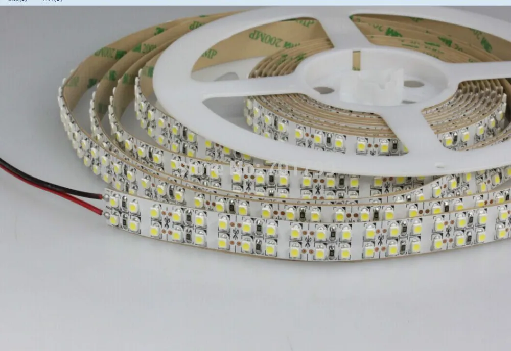 5 м 240 светодиодов/м двухрядный IP33 3528 SMD 12В гибкий свет белый/теплый