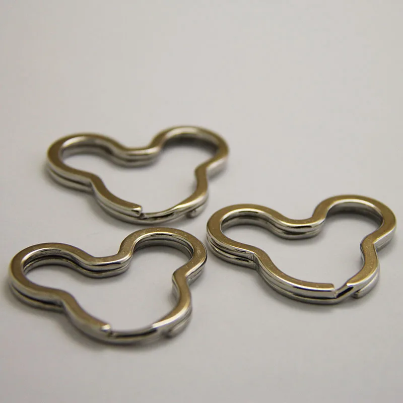 500 шт. из металла со звездой Key Holder Разделение Кольца брелок для ключей петли круг крюк Интимные аксессуары