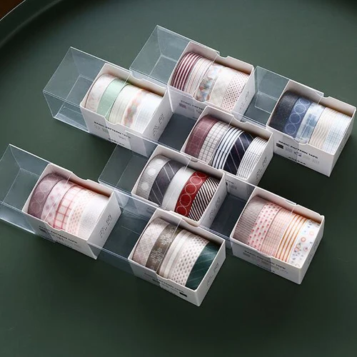 

5pcs/set Creative masking tapes Basic pattern decoration paper washi tape DIY Sticker School Stationery supplies (tt-3030)