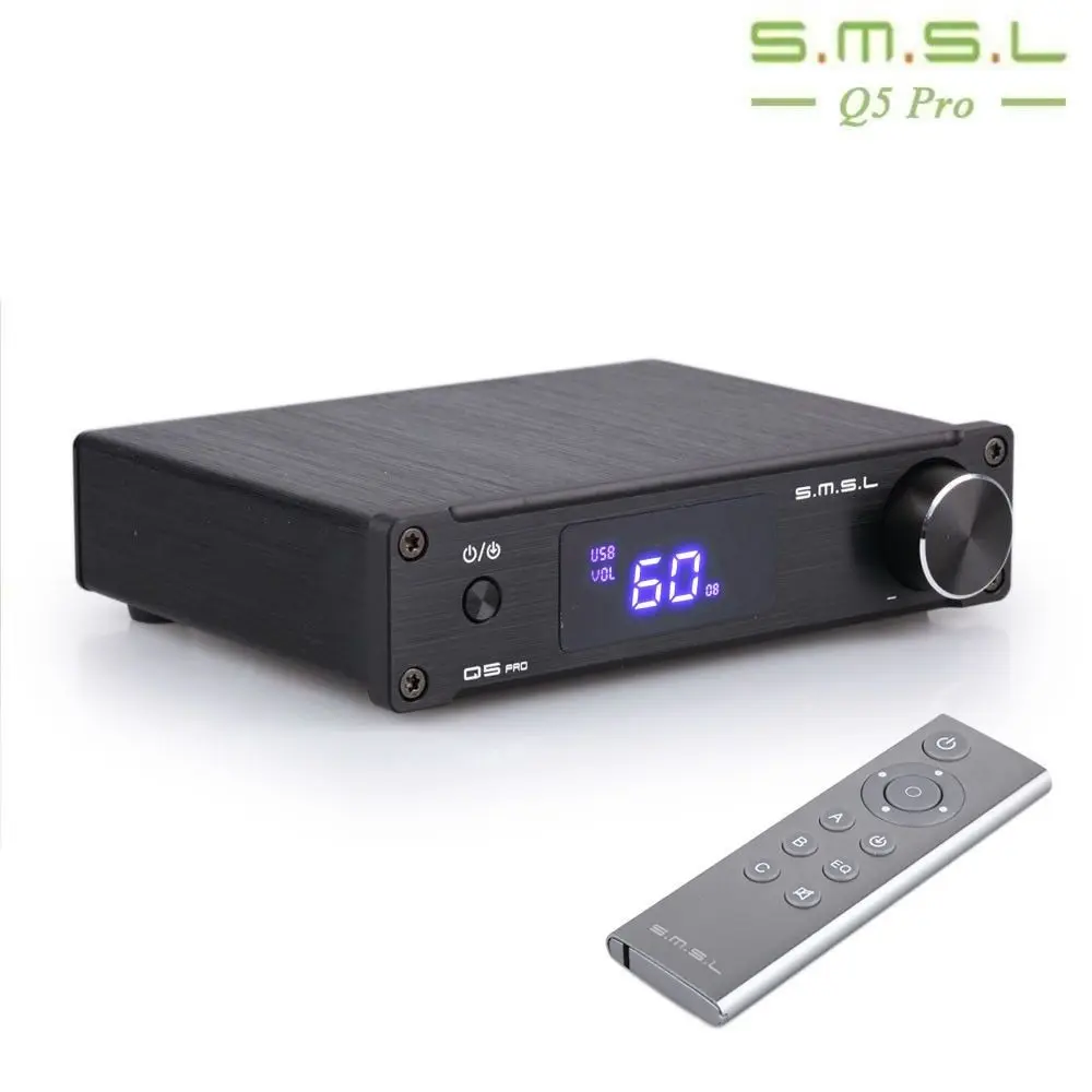 SMSL Q5 Pro высококачественный Hi Fi 2 0 чистый домашний аудио усилитель мощности