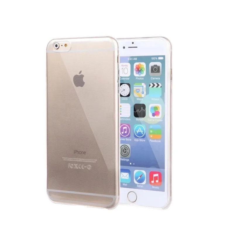 Ультратонкий Прозрачный гелевый мягкий чехол из ТПУ для iphone 7 plus 6 6s 5s 5c SE защитный