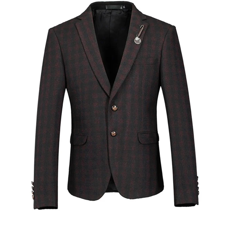 Новинка 2019 весна и осень стильный мужской эксклюзивный Блейзер Модный деловой