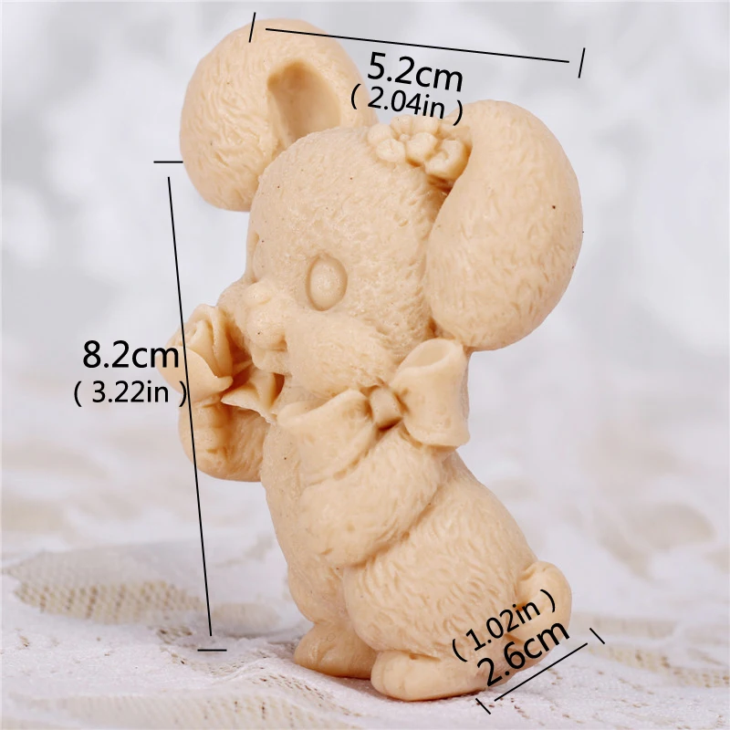 3D Cartoon Rabbit Soap Mold Cake Decorating Tools Moulds Making | Дом и сад