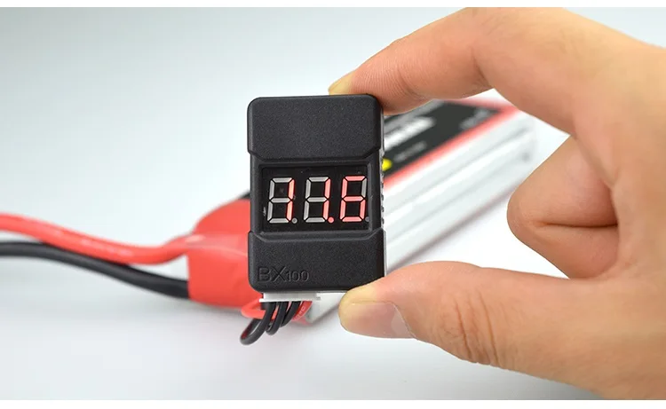 Тестер напряжения батареи Lipo BX100 1 8S/сигнал низкого напряжения/проверка с двумя