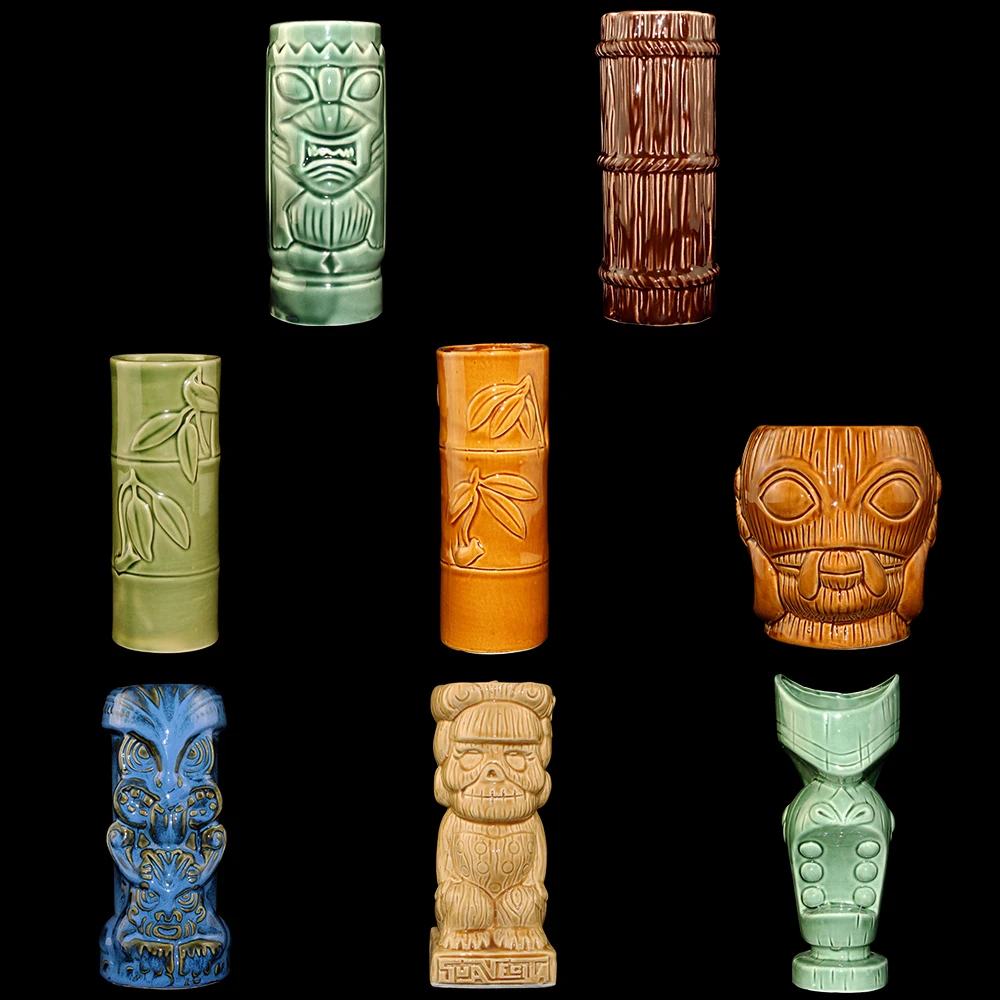 Гавайские кружки Tiki Коктейльная чашка кружка для пива напитков винные стаканы