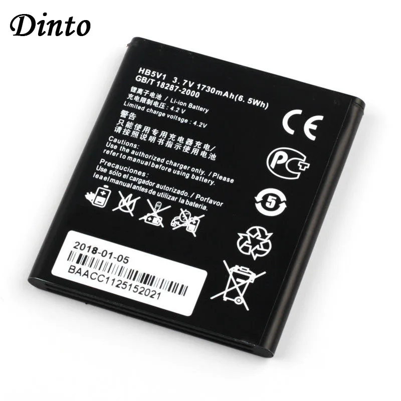 Литий ионный аккумулятор Dinto для телефона Huawei Honor BEE Y511 Y518 Y300C Y516 Y535C Y500 G350 T8833 новый