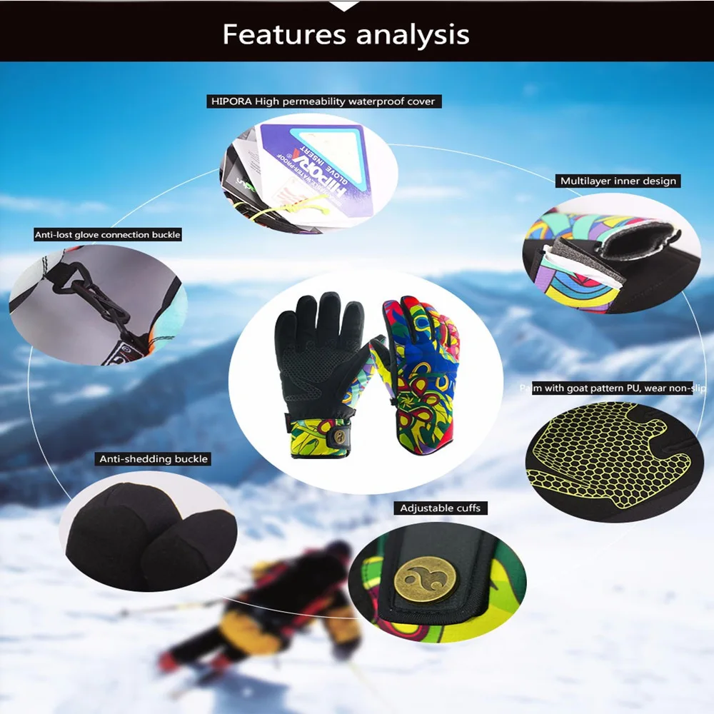 Теплые зимние лыжные Прихватки для мангала Для женщин ветрозащитный