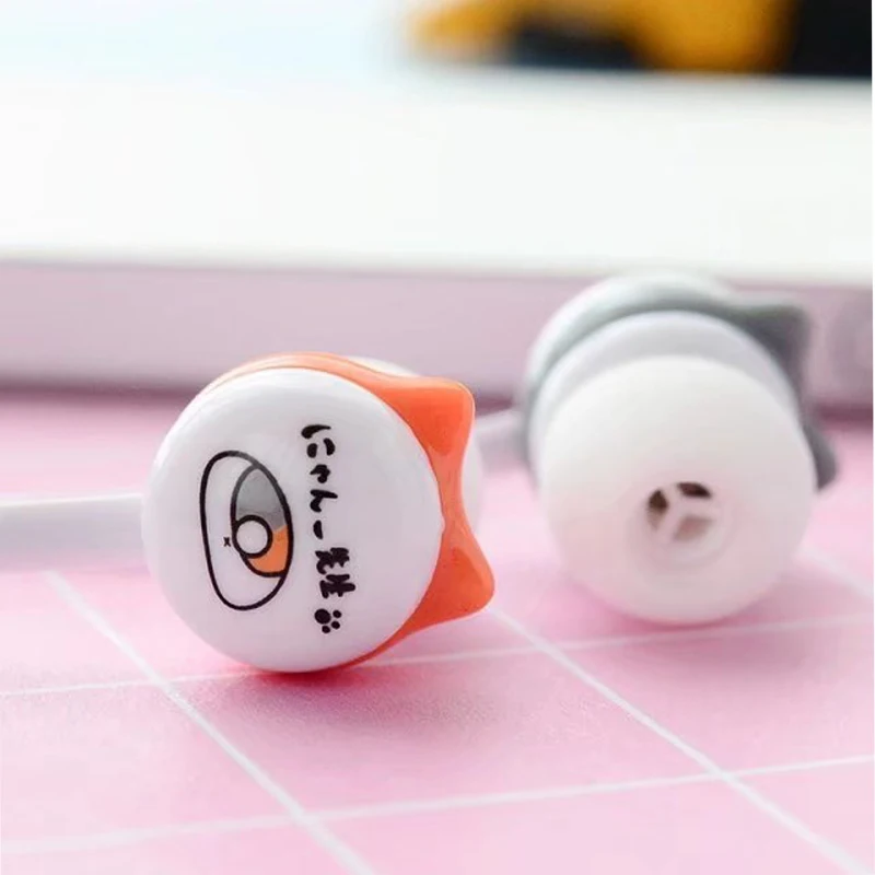 Little Cat Мини 3.5 мм вкладыши стерео звук Наушники с микрофоном для телефона MP3 MP4 iPhone