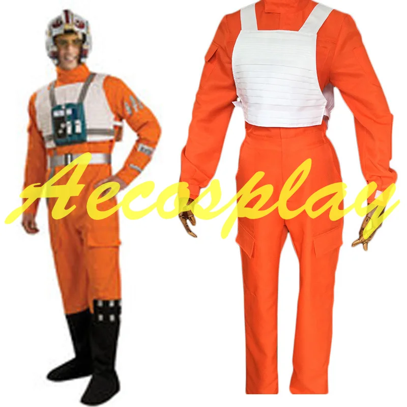 2016 новый модный костюм летчика-бойца из мультфильма Звездные войны + белый жилет