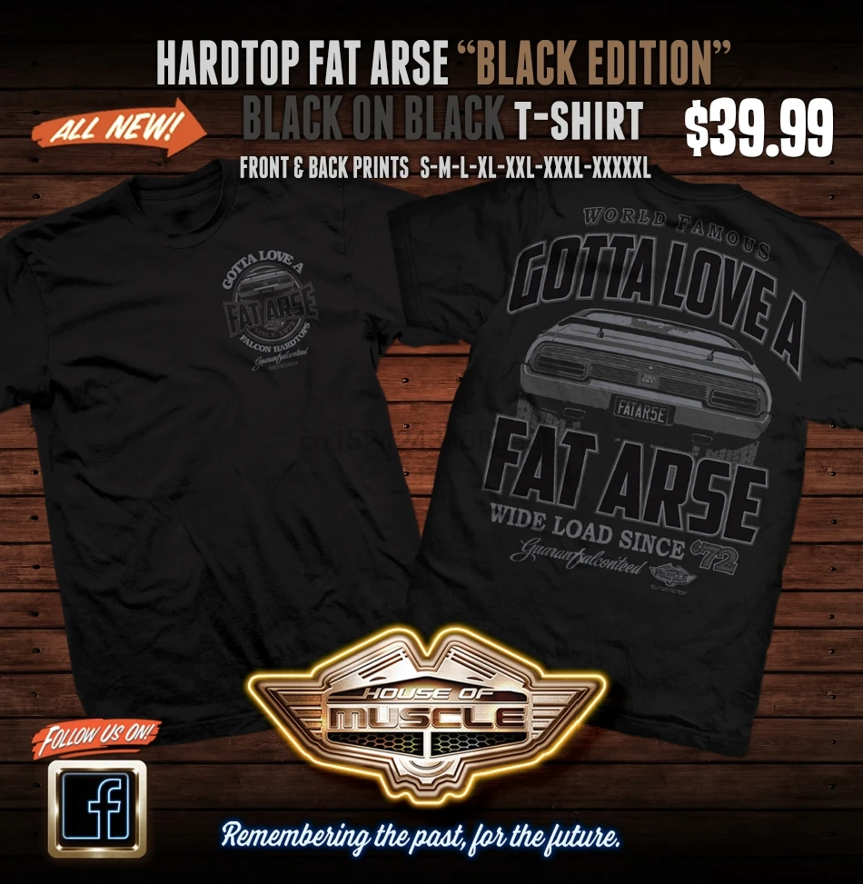 Goth LOVE A FAT asse-футболка от HOUSE OF MUSCLE-BLACK EDITION | Мужская одежда