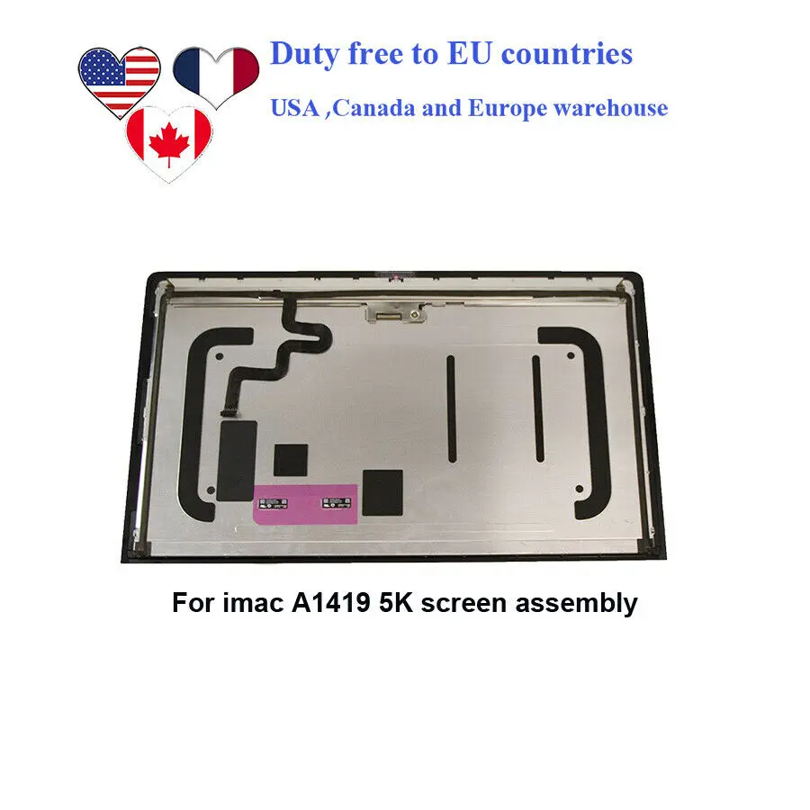 Канада Нидерланды США Новый ЖК экран для 27 &quotApple iMac screen Assembly A1419 2017 LM270QQ1(SD)(C1) IPS Retina